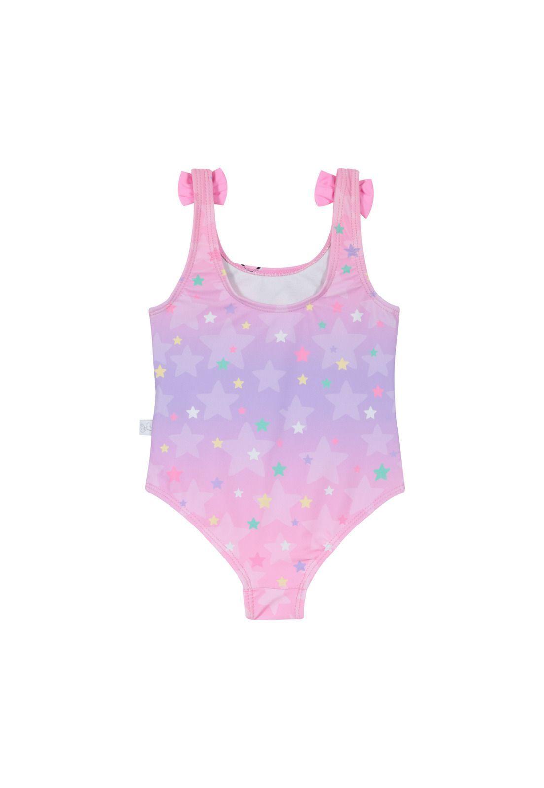 Traje de Baño Bebe Niña Disney Minnie Rosa-1