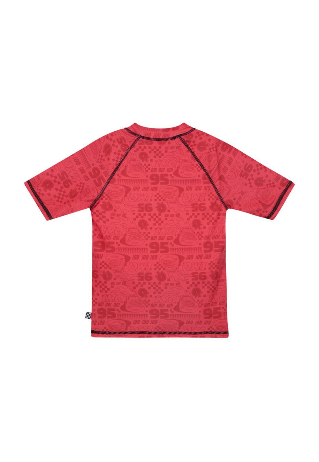 Traje de Baño Niño Polera UV50+ Cars Disney-1