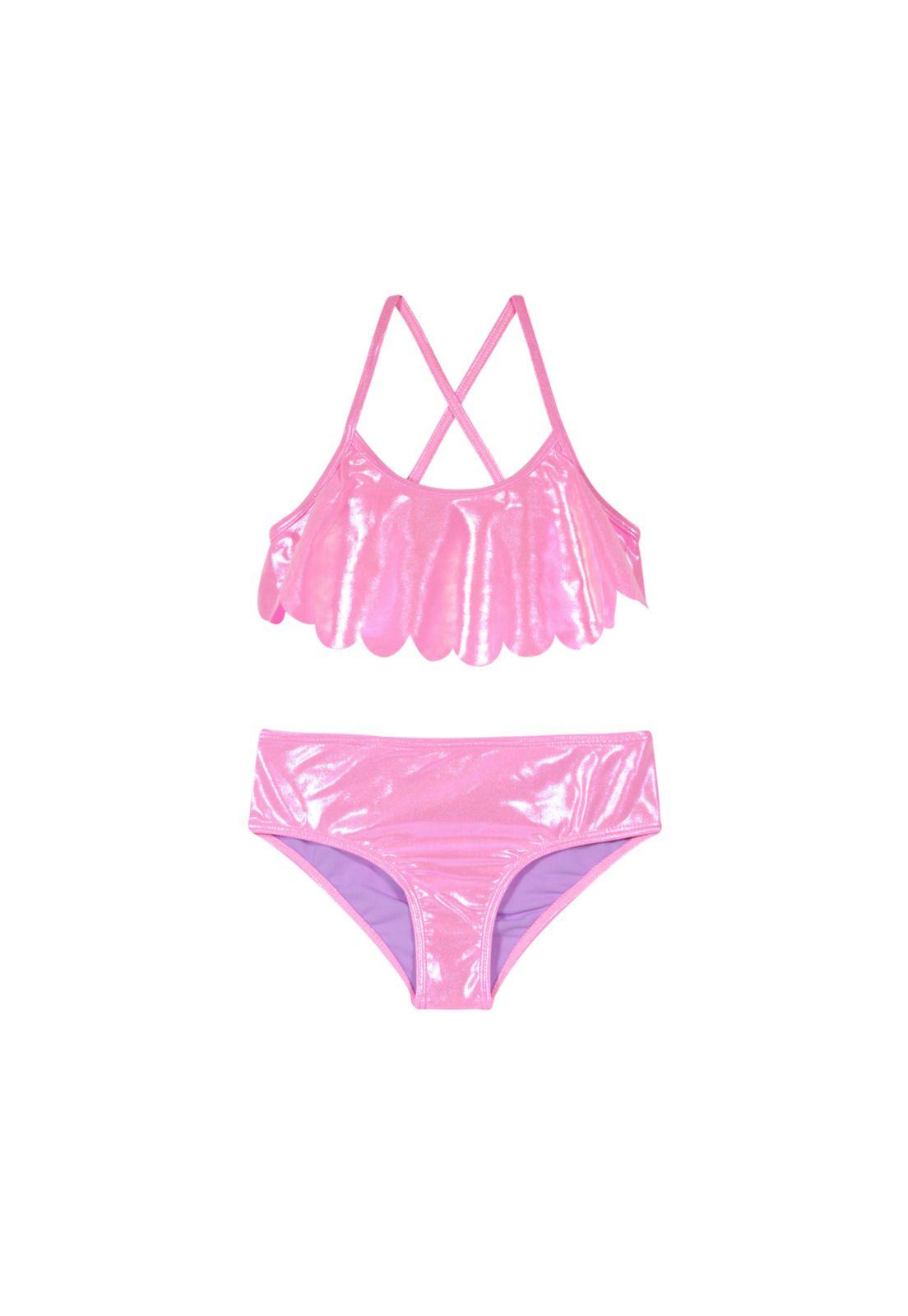 Traje de Baño Niña Bikini UV30+ H2O Wear Morado-0