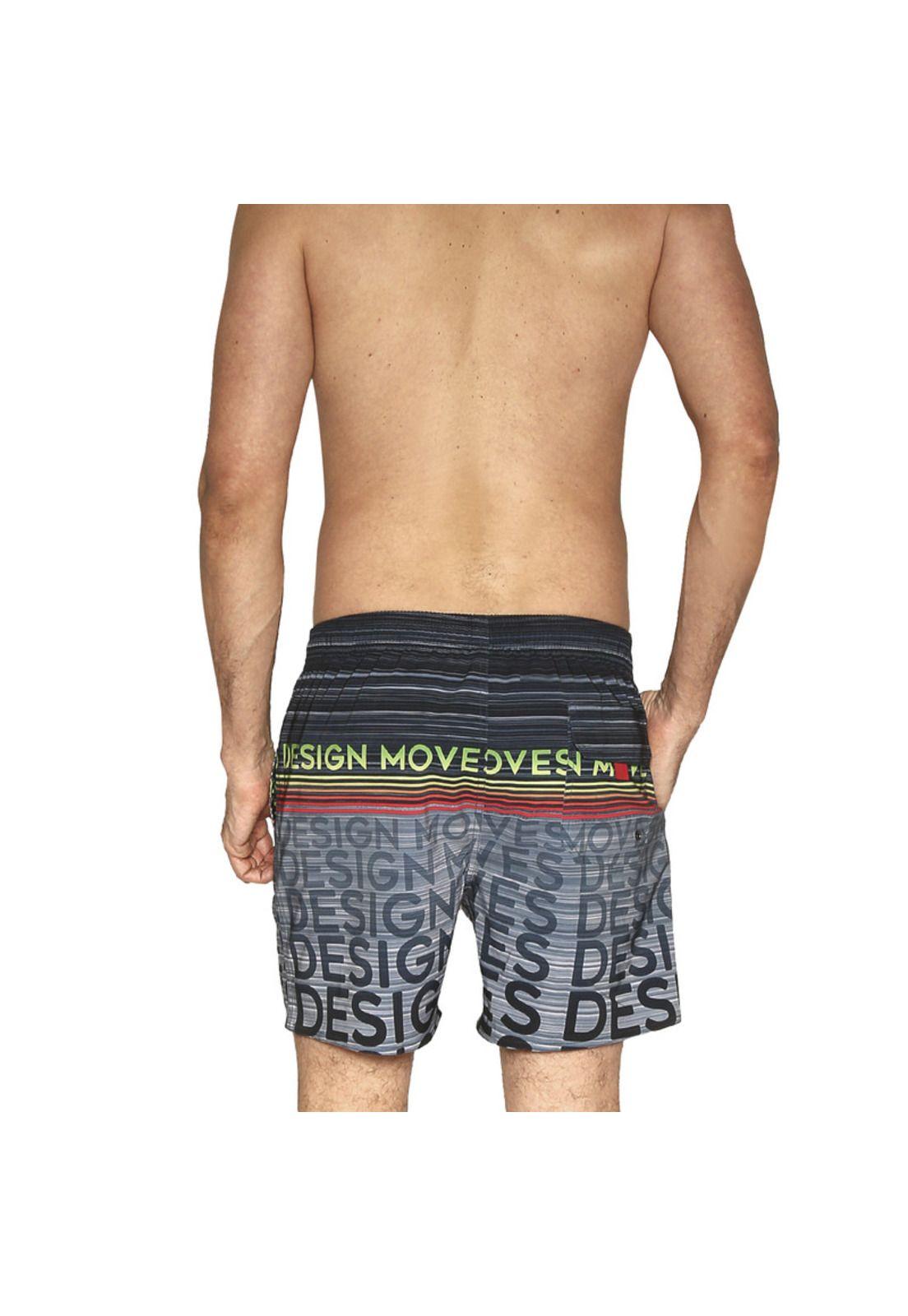 Traje de Baño Short para Hombre Tela c Elasticidad Acero-2