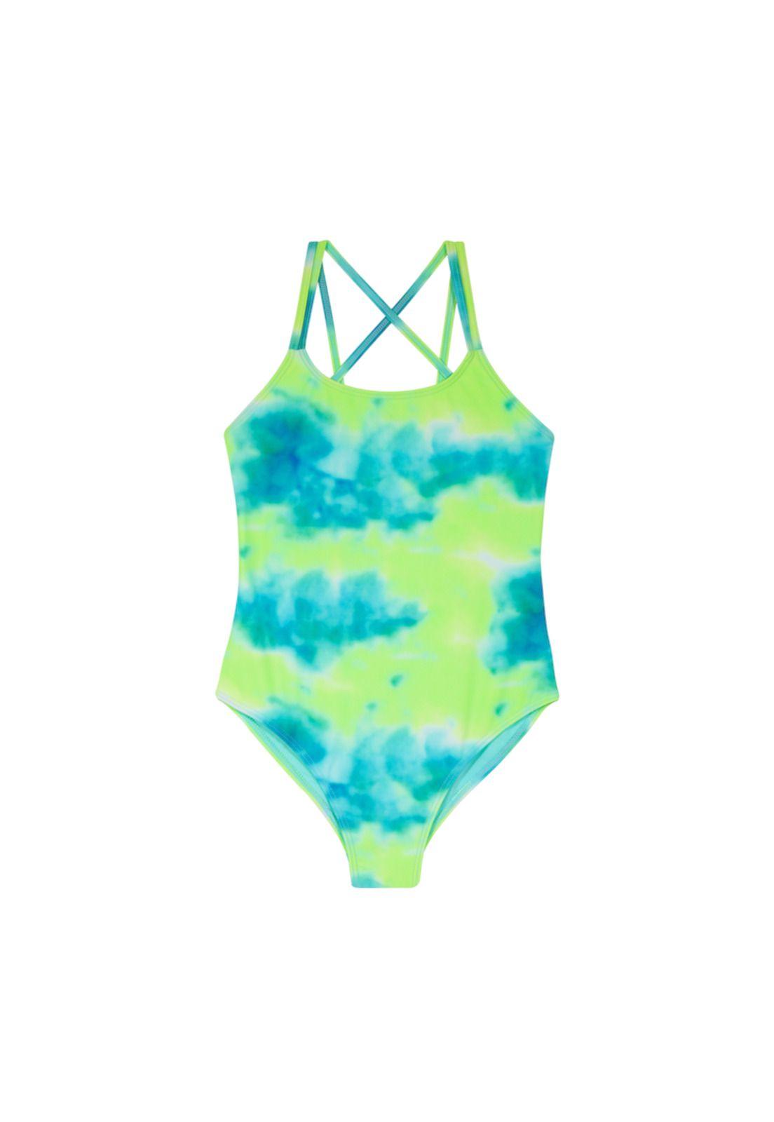 Traje de Baño Teens Niña Entero UV30+ H2O Wear Verde-0