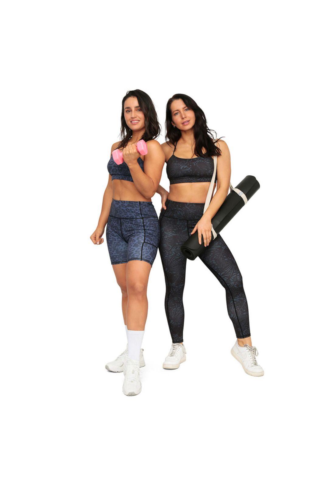 Legging Mujer Clasica con Bolsillos Estampada H2O Wear Negro-7