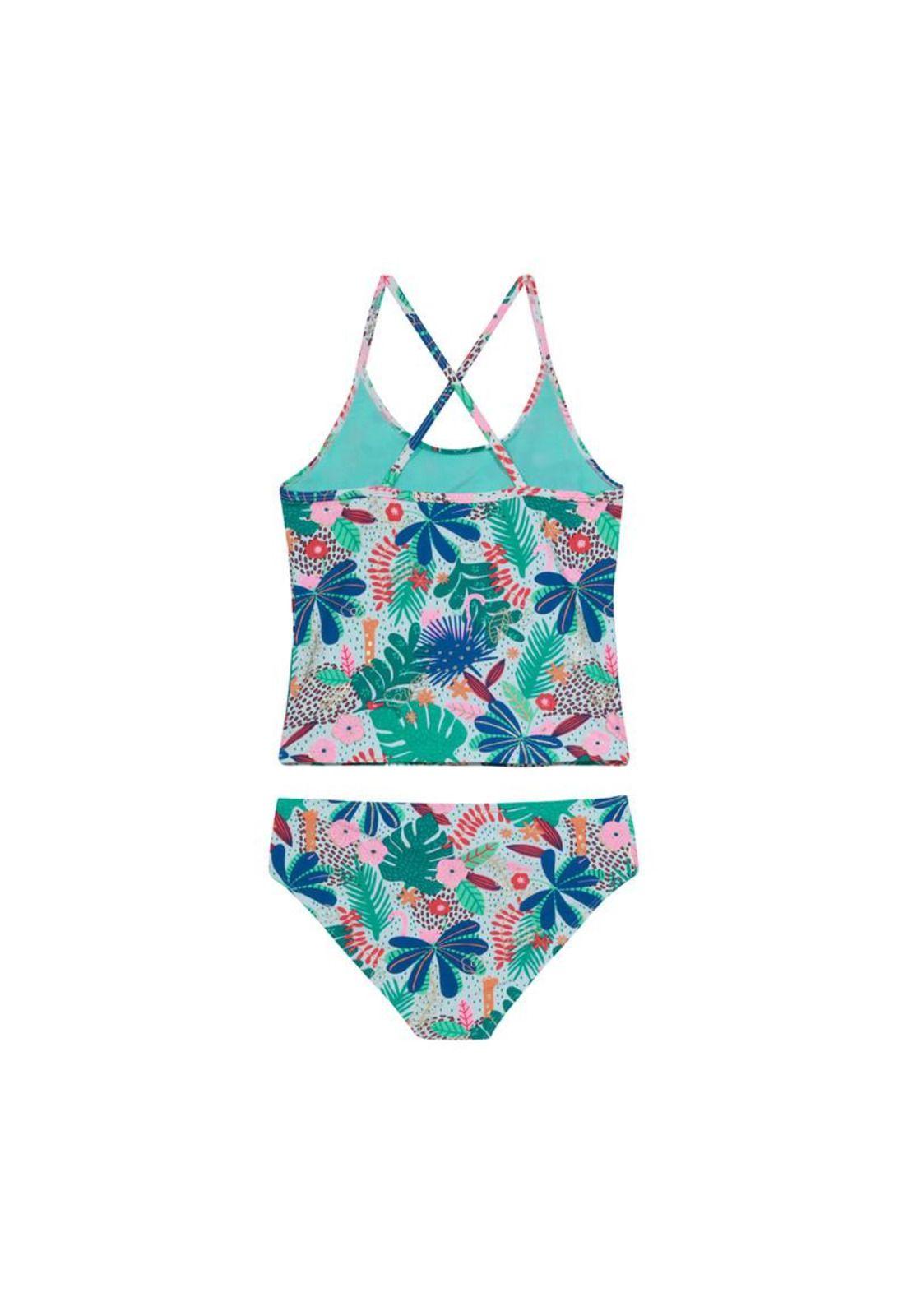 Traje de Baño Niña Tankini UV30 Blanco H2O Wear-1