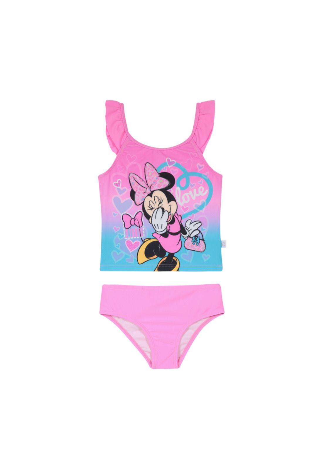 Pack 2 Traje de Baño Niña Disney Minnie Fucsia-3