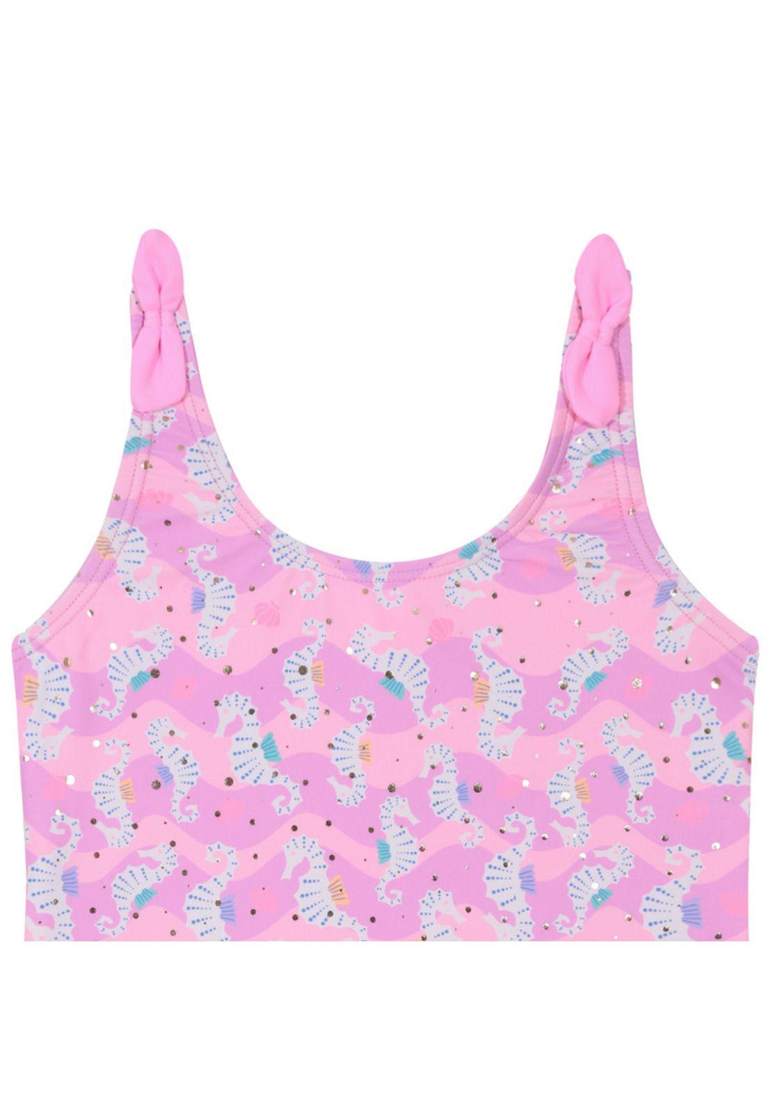 Traje de Baño Niña Tankini UV50 H2O Wear Rosado-2