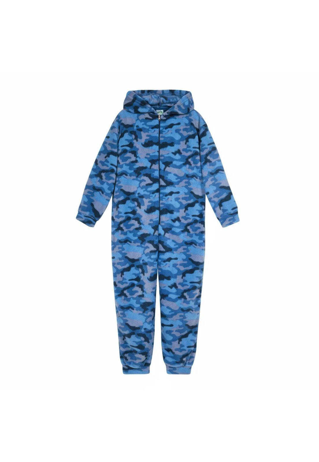 Pijama Niño Polar Camuflaje H2O Wear Azul-2