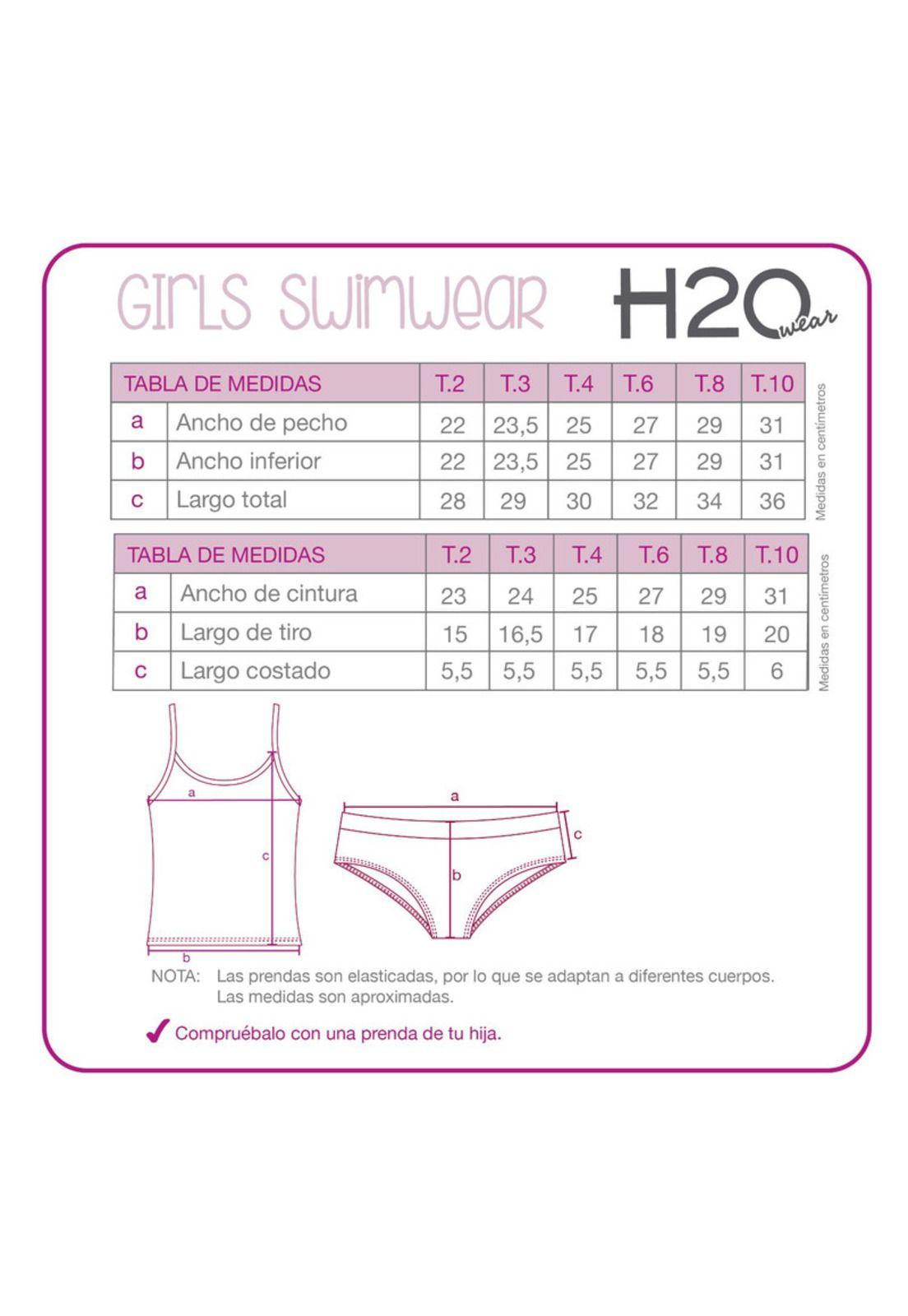 Pack 2 Traje de Baño Niña Disney Frozen Celeste-2