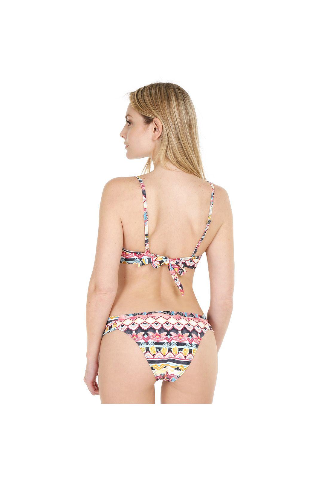 Traje de Baño Bikini Copa para Mujer Amarillo-1