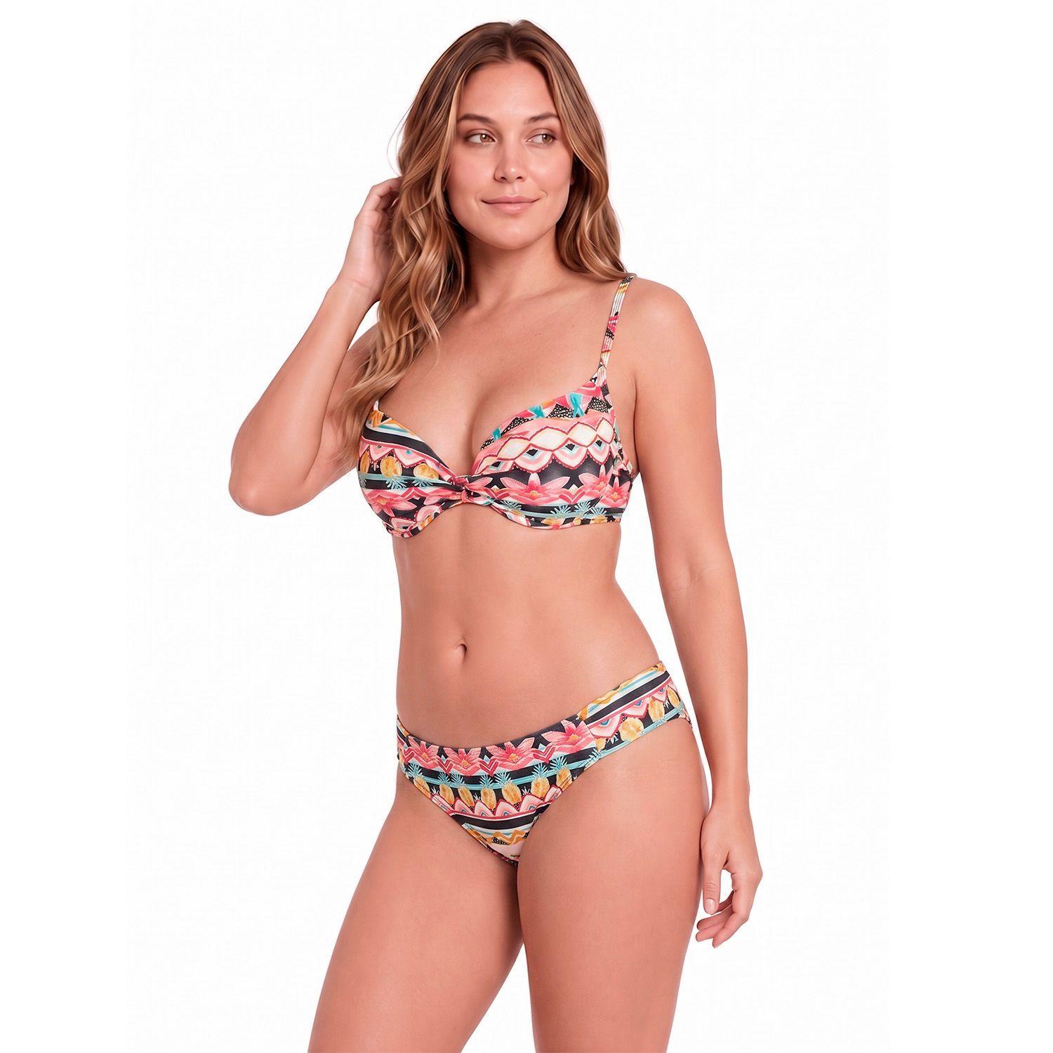 Traje de Baño Bikini Copa para Mujer Amarillo-2