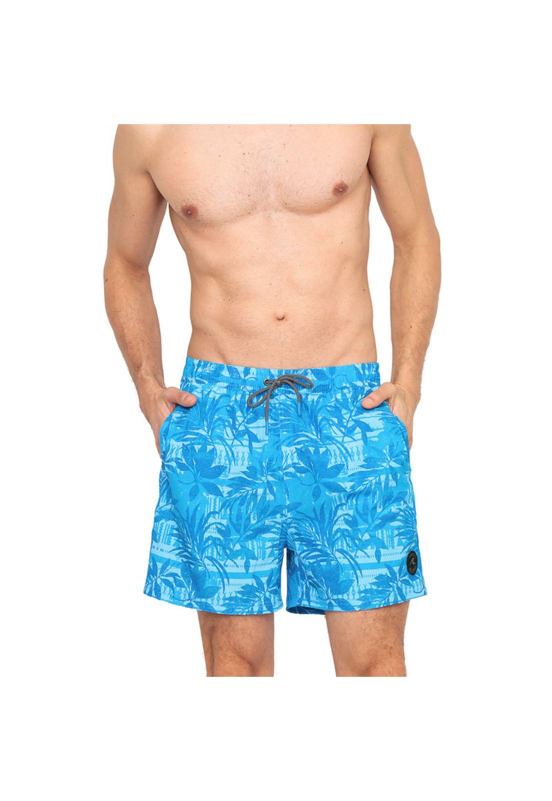 Traje de Baño Hombre Short W Stretch H2O Wear Celeste-0