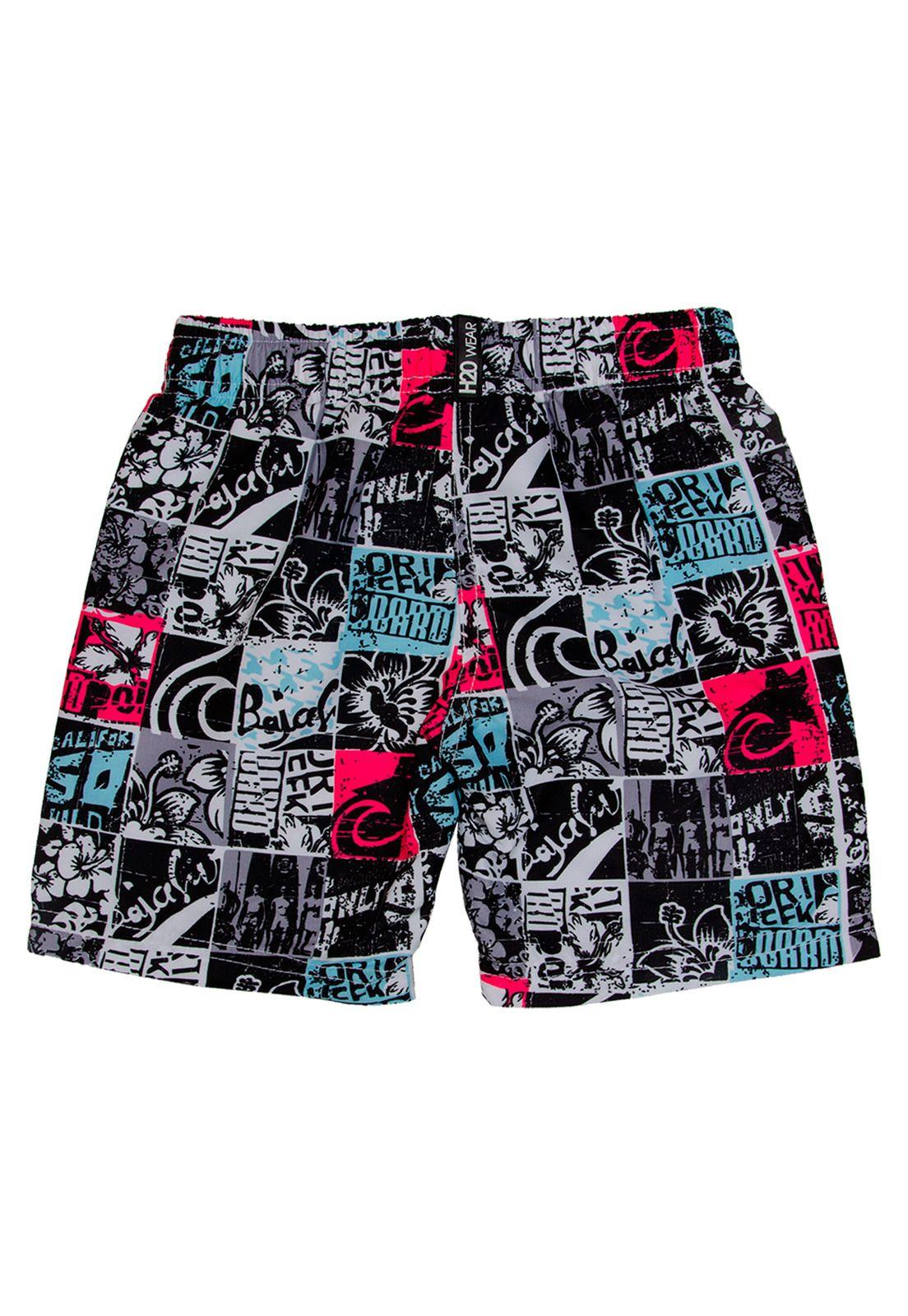 Traje de Baño Bebe Niño Short Gris H2O Wear-1