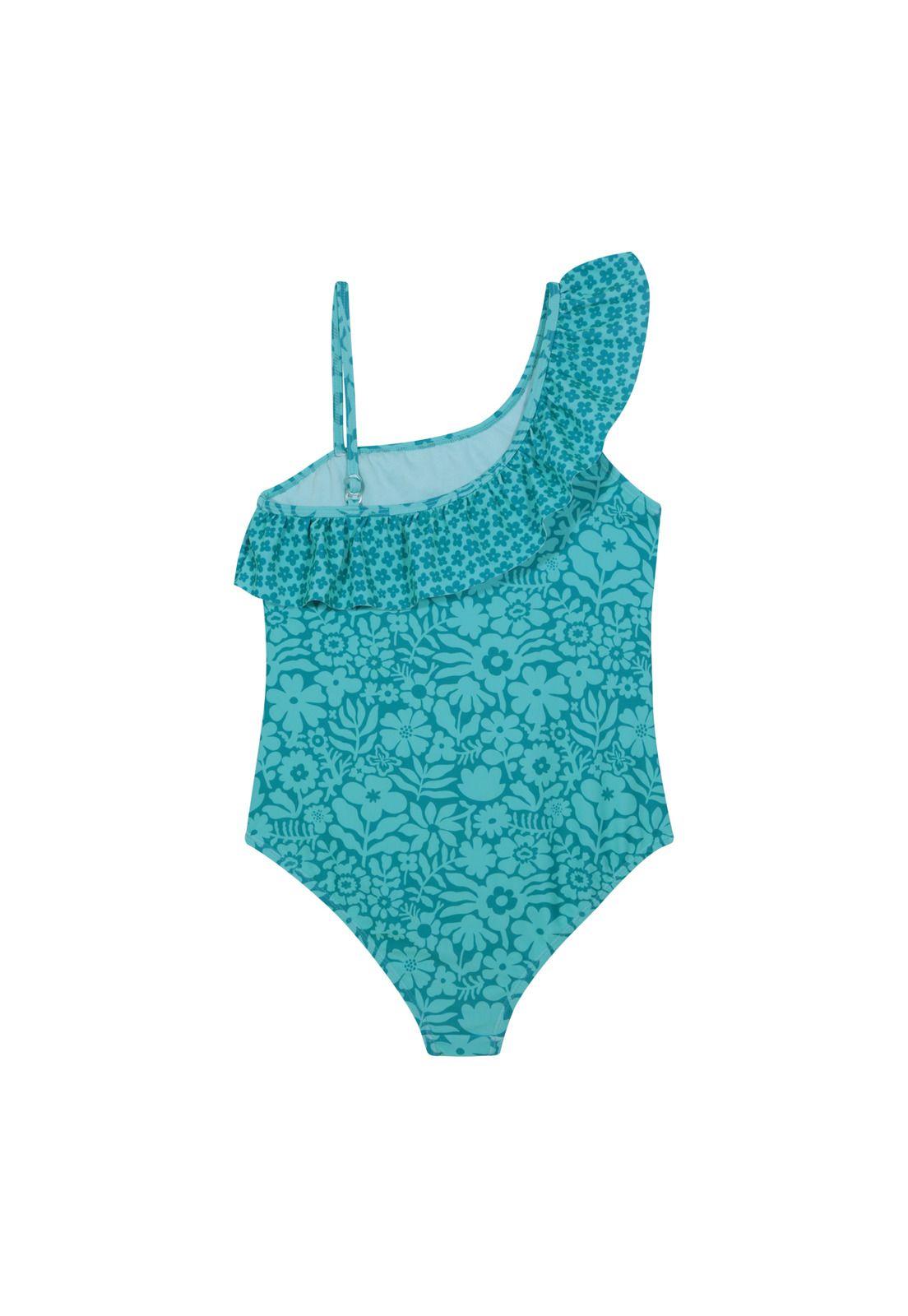 Traje de Baño Niña Teens UV50  H2O Wear Turquesa-2
