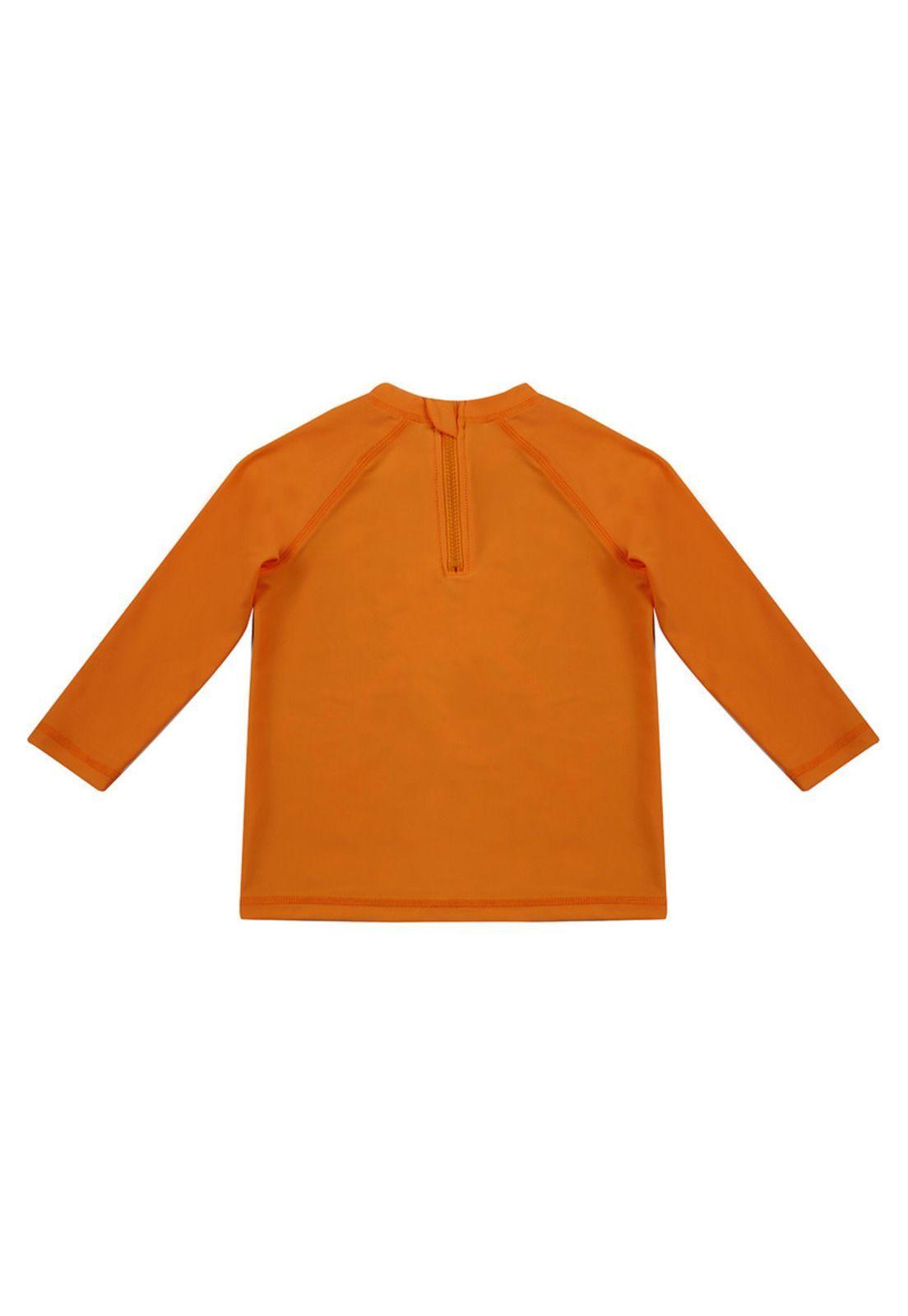 Polera Bebe Niño UV 50 Manga Larga Disney Mickey Naranjo-1