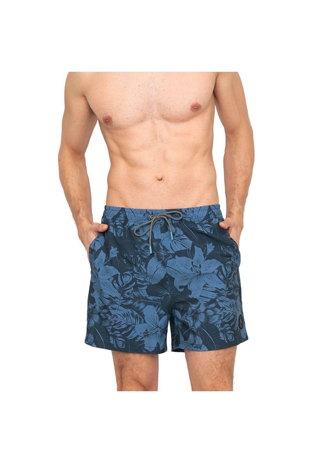 Traje de Baño Hombre Short W Stretch H2O Wear Azul-1