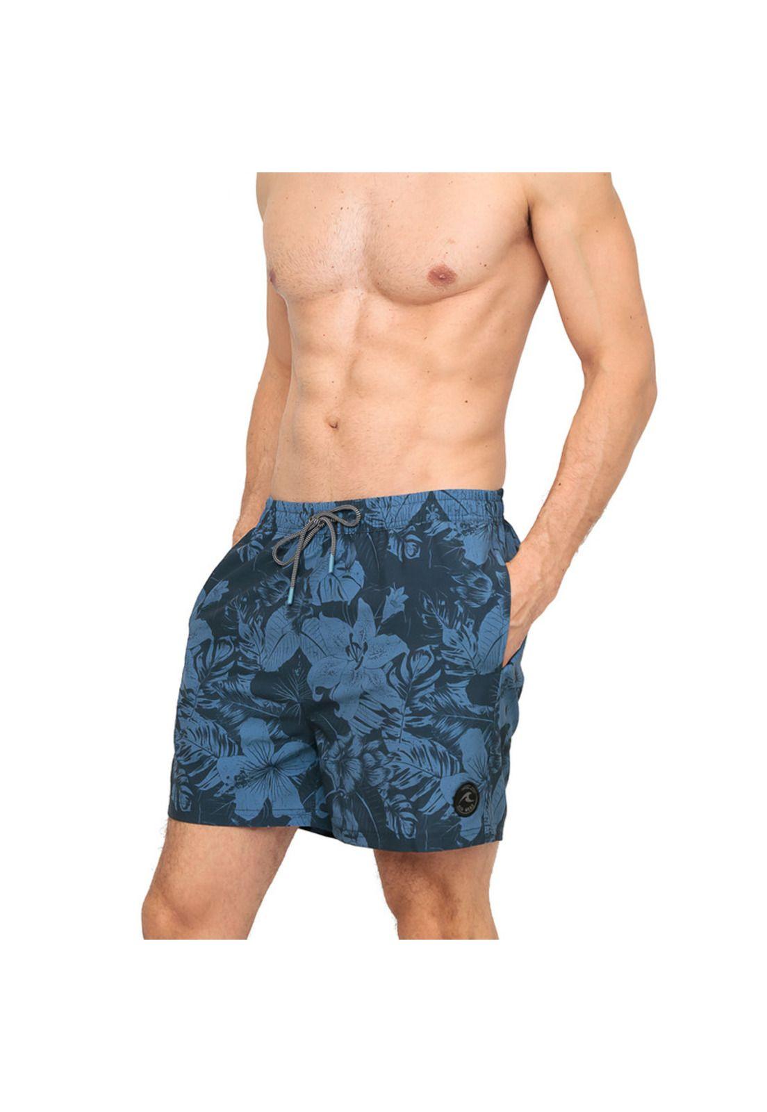 Traje de Baño Hombre Short W Stretch H2O Wear Azul-2