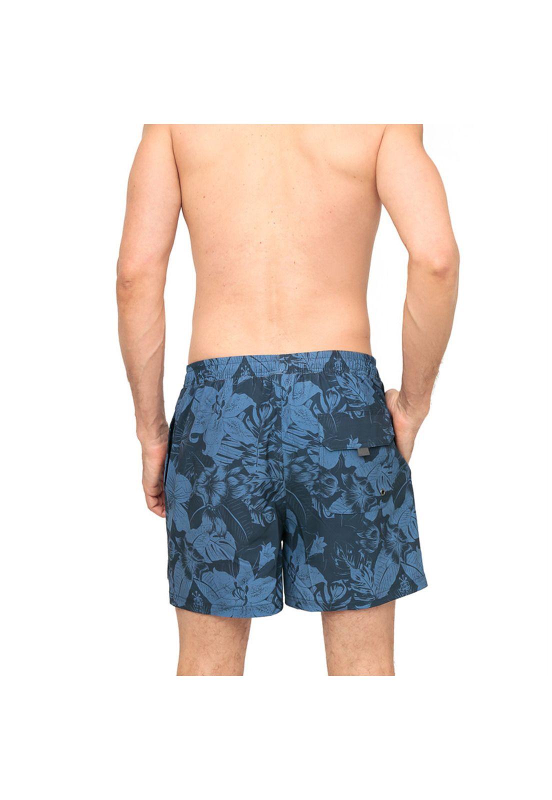 Traje de Baño Hombre Short W Stretch H2O Wear Azul-3