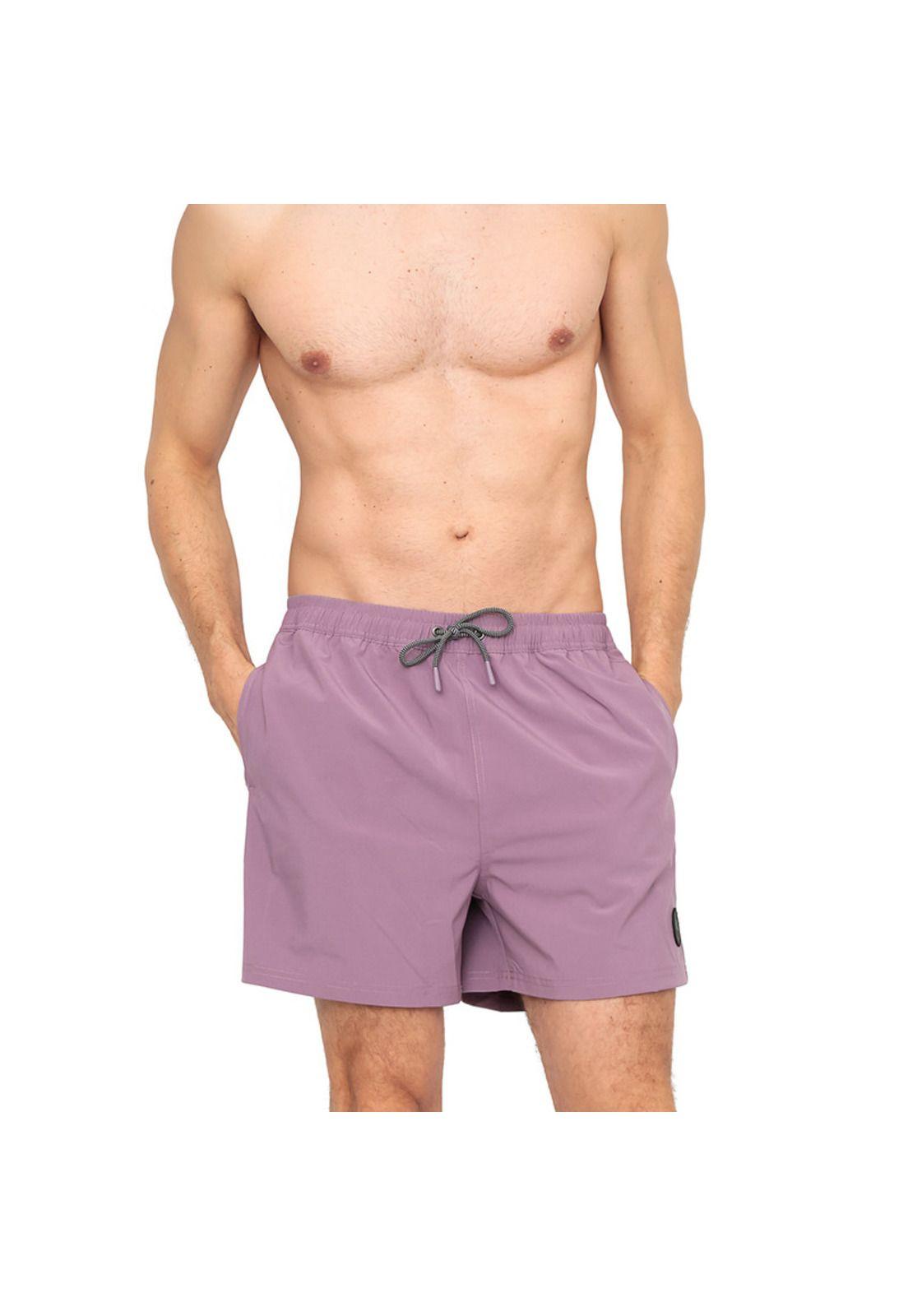 Traje de Baño Hombre Short W Stretch H2O Wear Morado-0