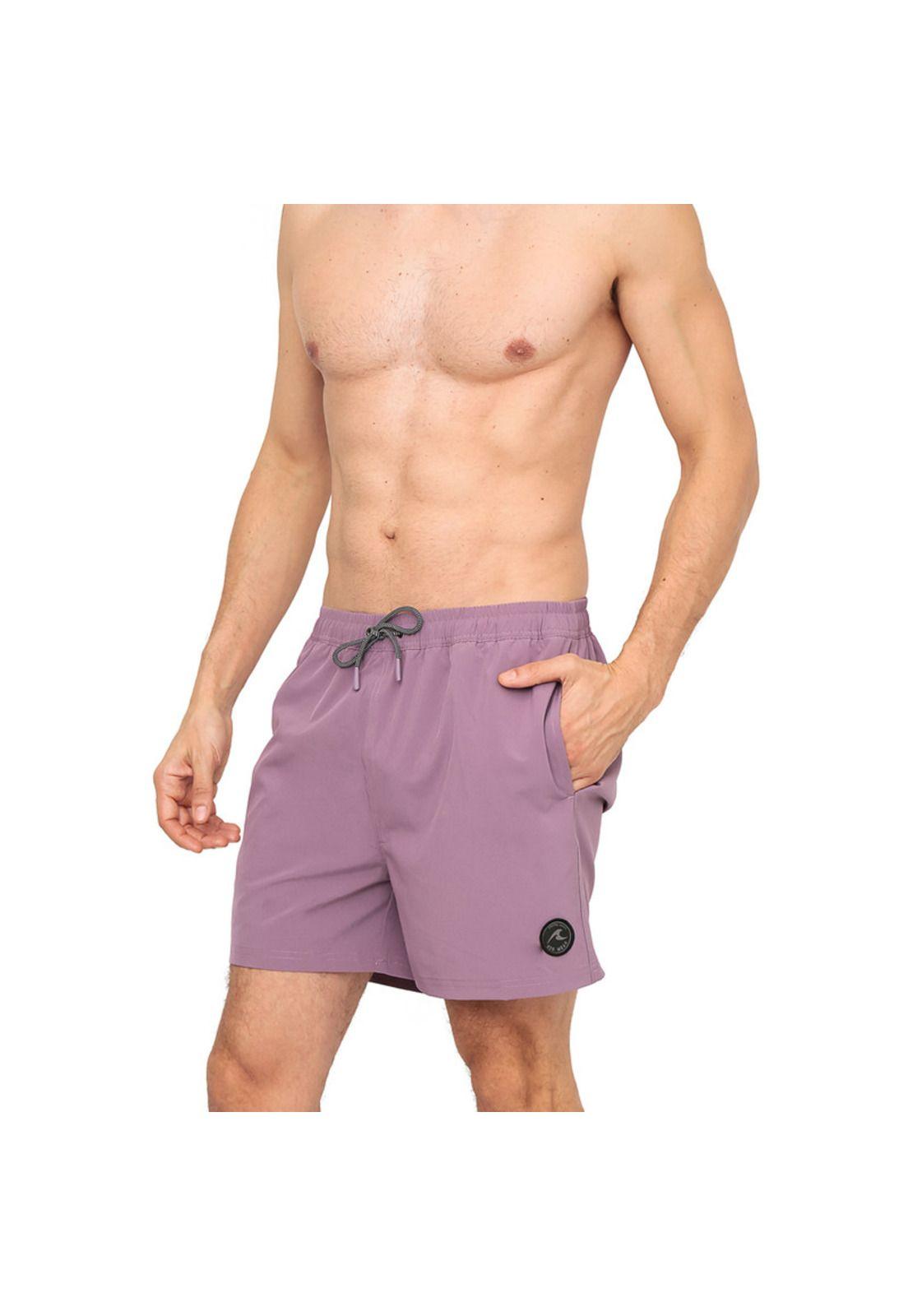 Traje de Baño Hombre Short W Stretch H2O Wear Morado-1