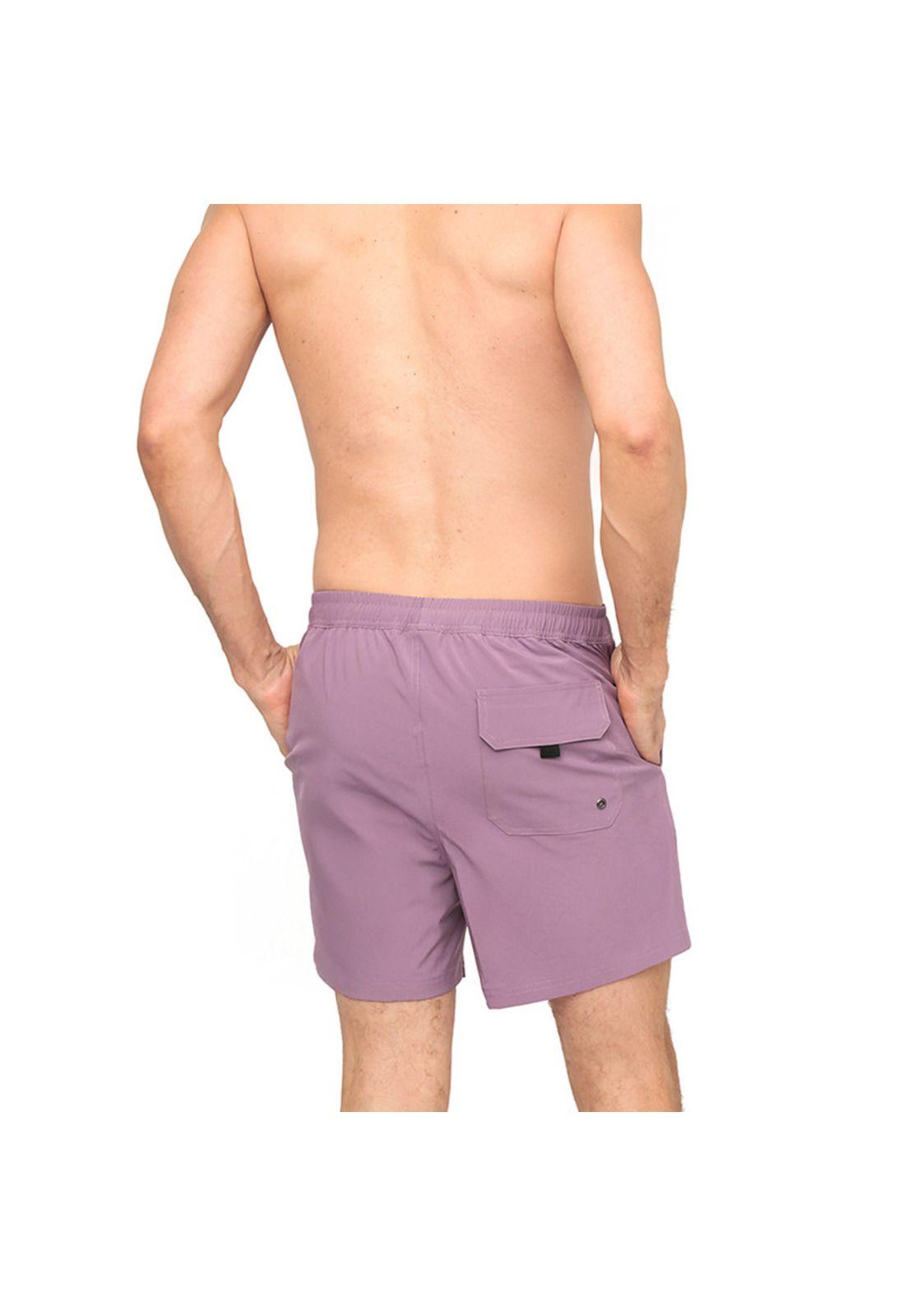 Traje de Baño Hombre Short W Stretch H2O Wear Morado-3