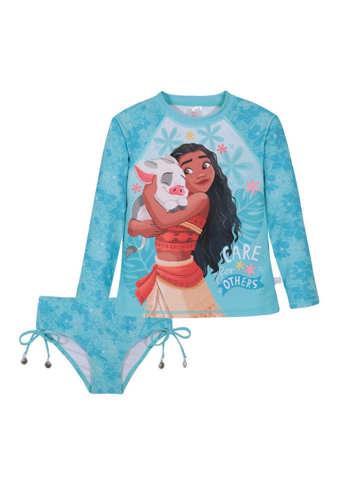 Traje de baño Niña Set UV50 M/Larga Princesas Disney-0
