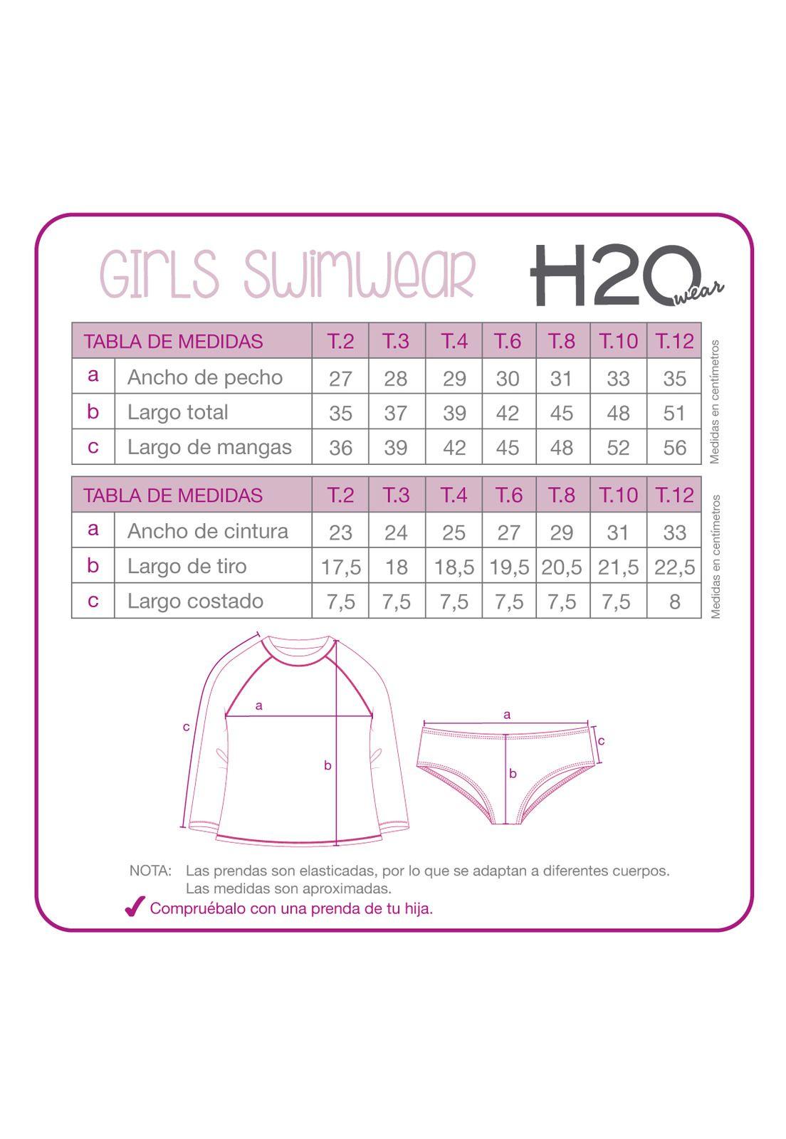 Traje de baño Niña Set UV50 M/Larga Princesas Disney-3