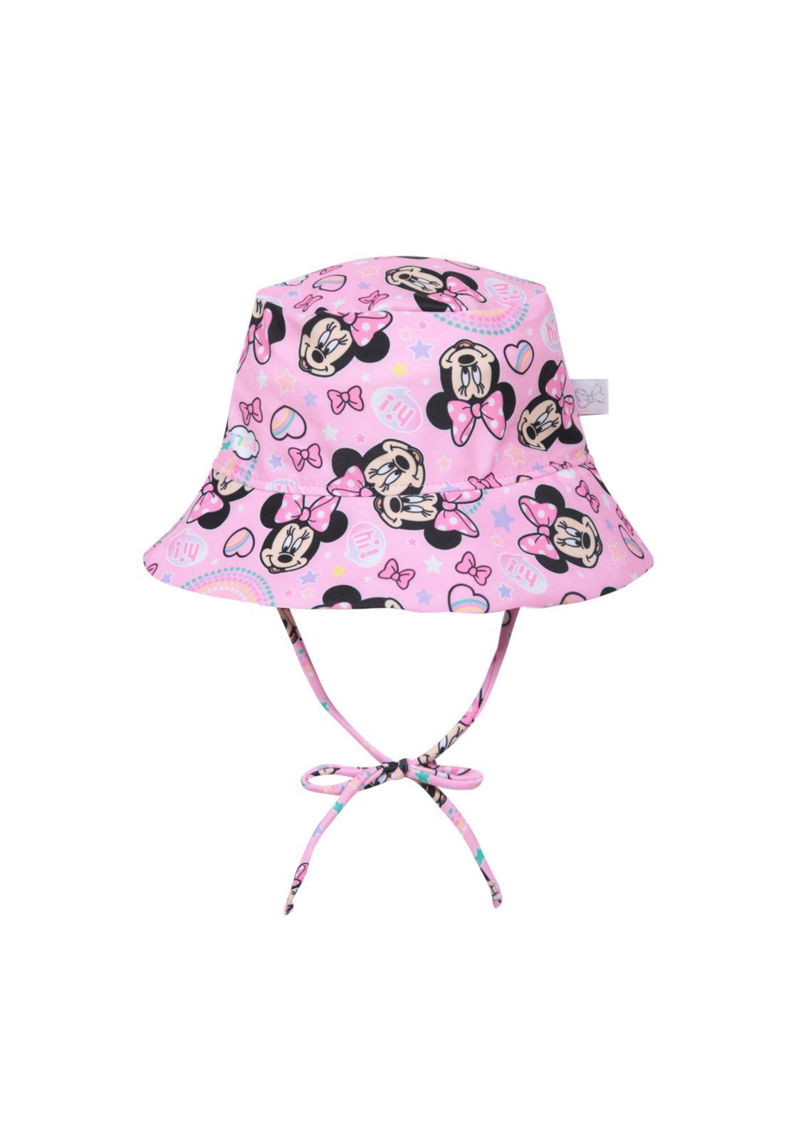 Gorro Bebe Niña UV 50 Disney Minnie Rosa-0