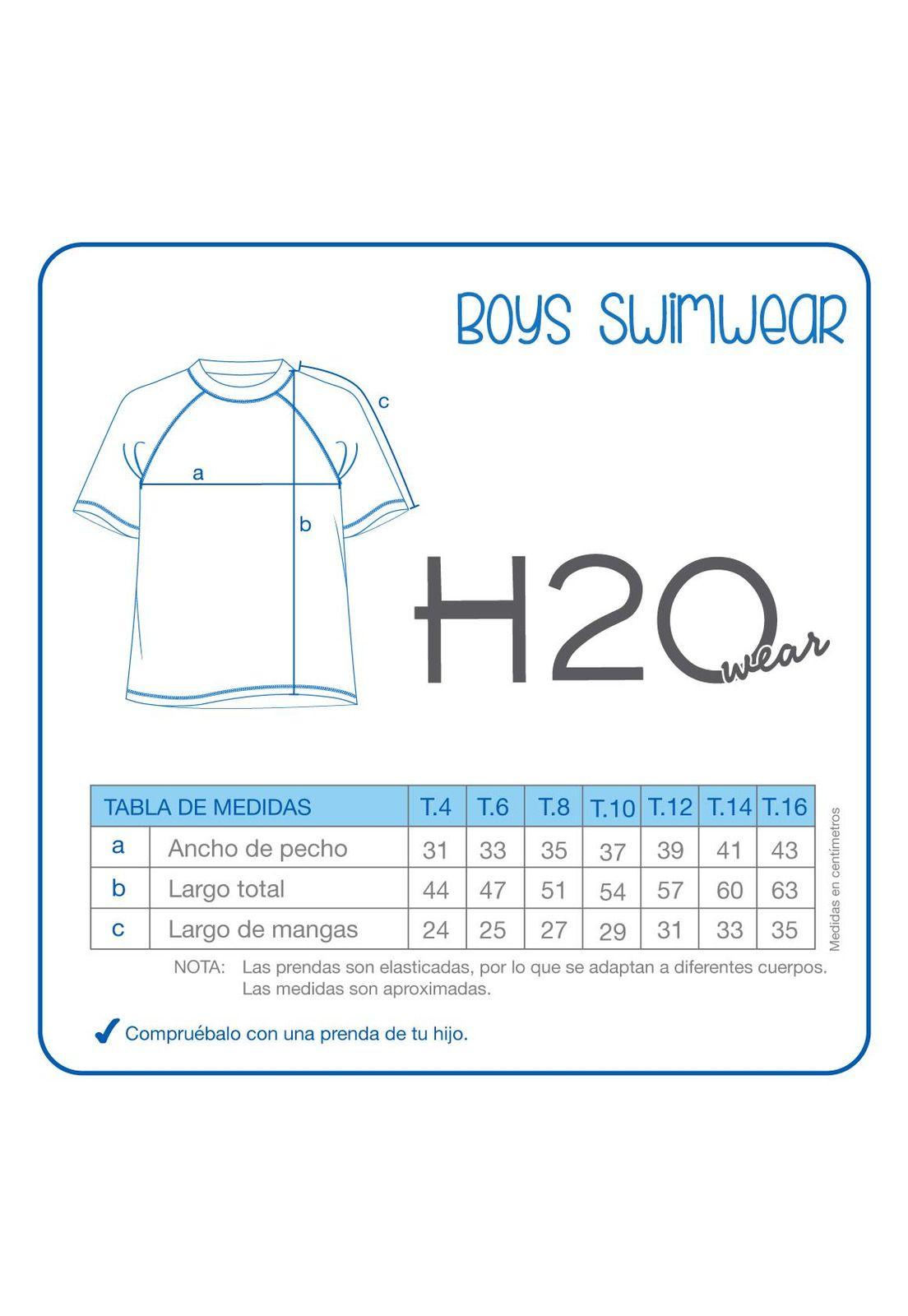 Polera UV50 Niño M.Corta | H2O WEAR-2