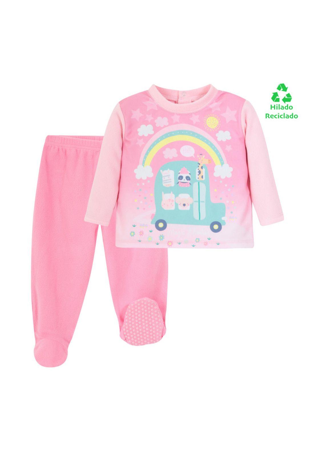 Bebé Pijama  Polar Sustentable H2O Wear Rosa-0