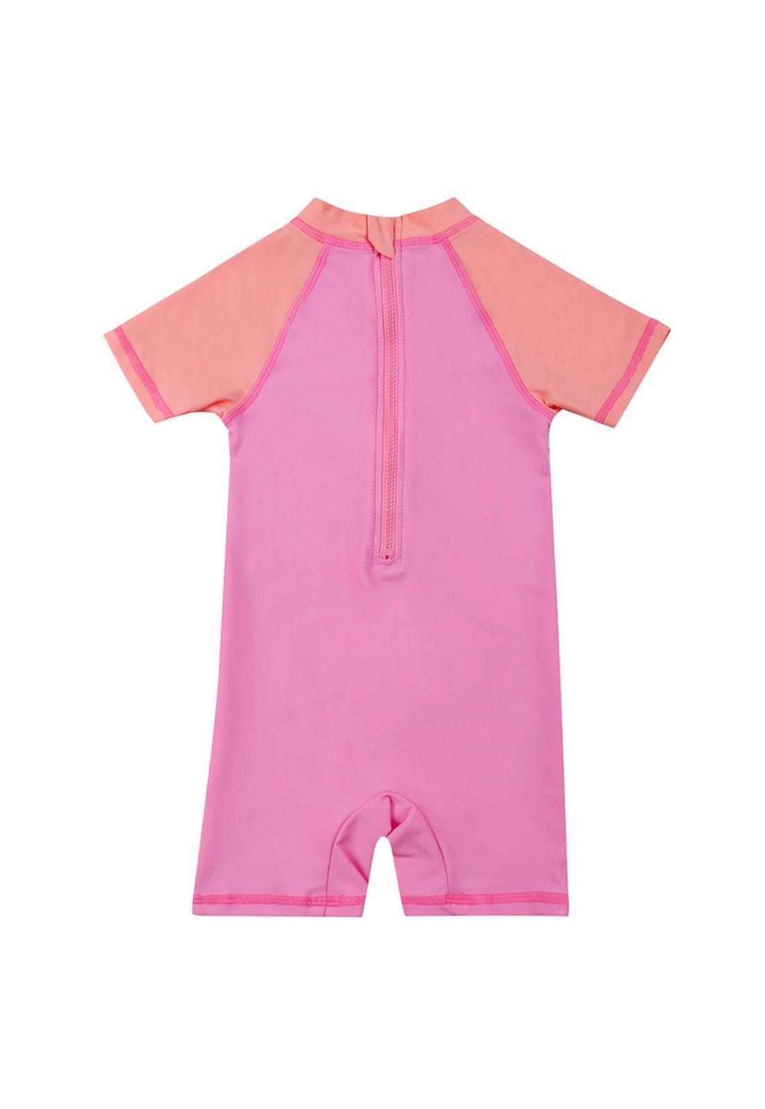 Traje de Baño Bebe Niña Body UV 50 H2O Wear Coral-1