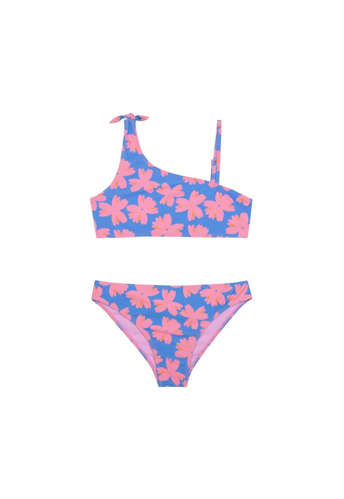 Bikini UV50 Teens Niña Bandeau Sub y Liso | H2O WEAR-0