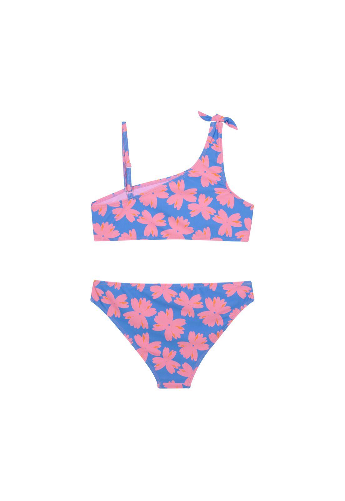 Bikini UV50 Teens Niña Bandeau Sub y Liso | H2O WEAR-1