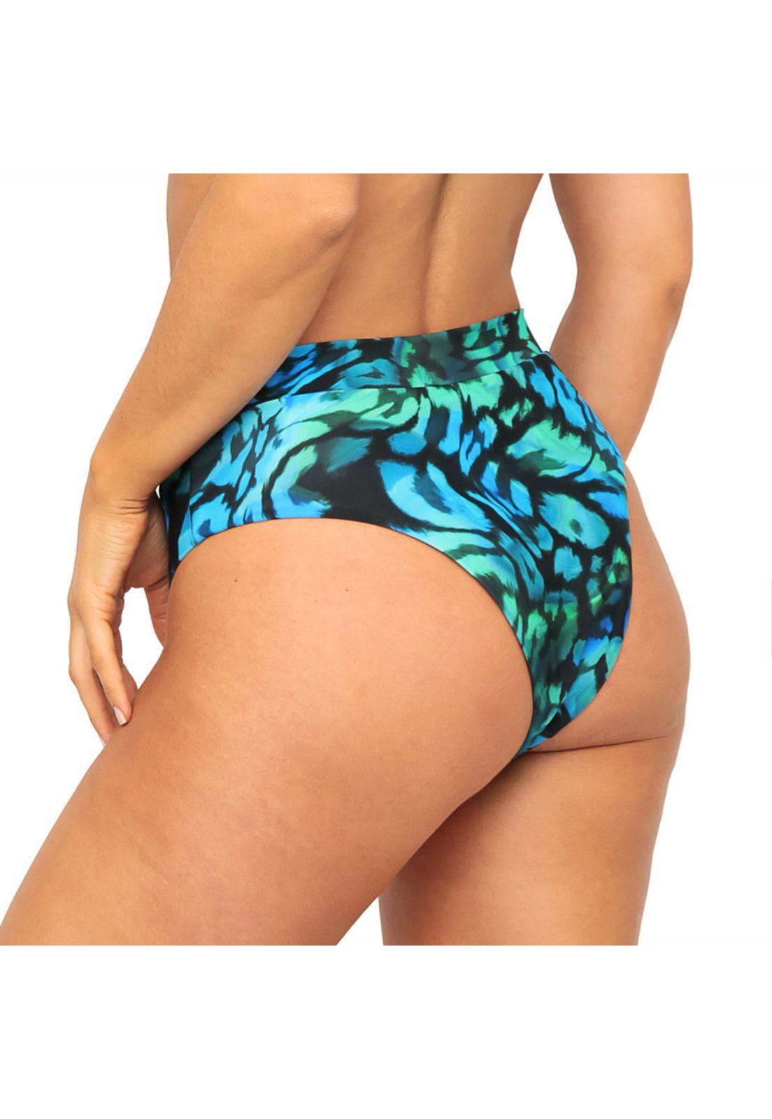 Traje de Baño Mujer Bottom Alto Raquel H2O Wear Azulino-3