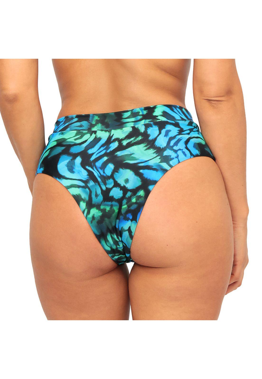 Traje de Baño Mujer Bottom Alto Raquel H2O Wear Azulino-4