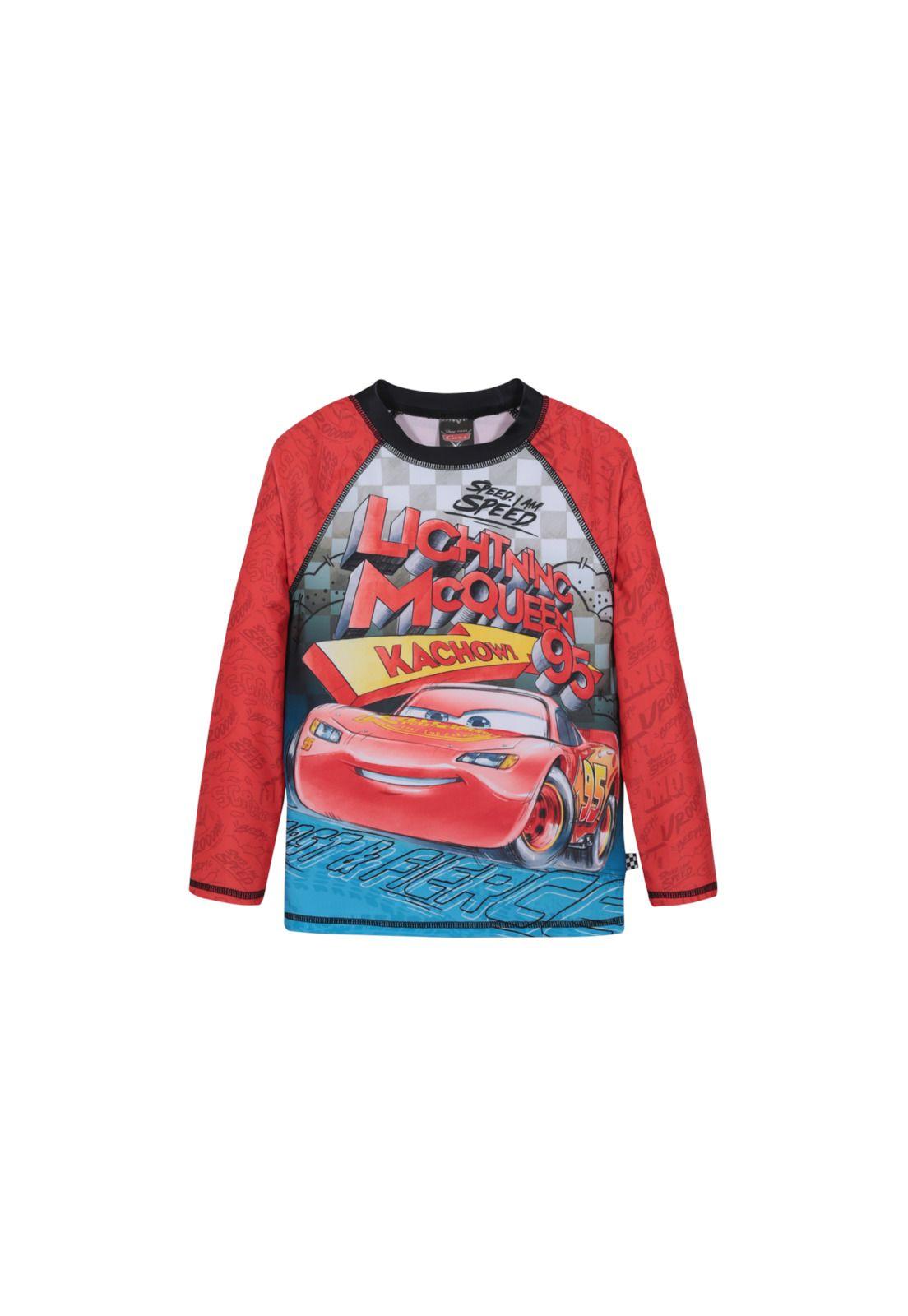 Traje de Baño Niño Polera UV50 M/Larga Cars Disney-0