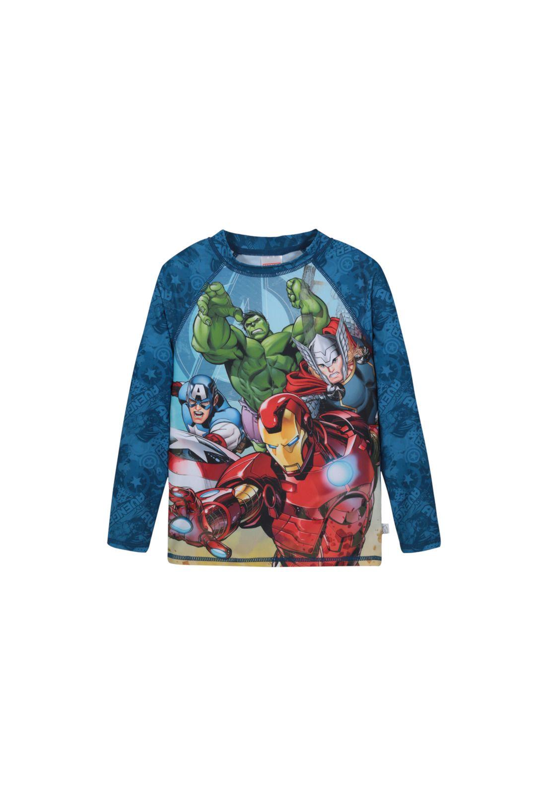 Traje de Baño Niño Polera UV50 M/Larga Avengers Disney-0