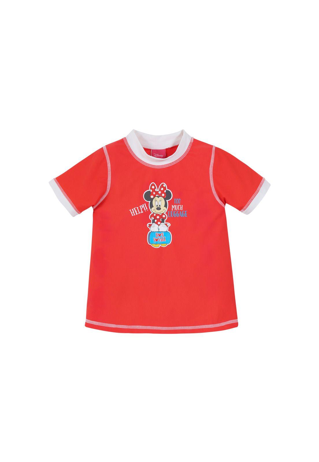 Niña Polera UV Rojo Minnie-0