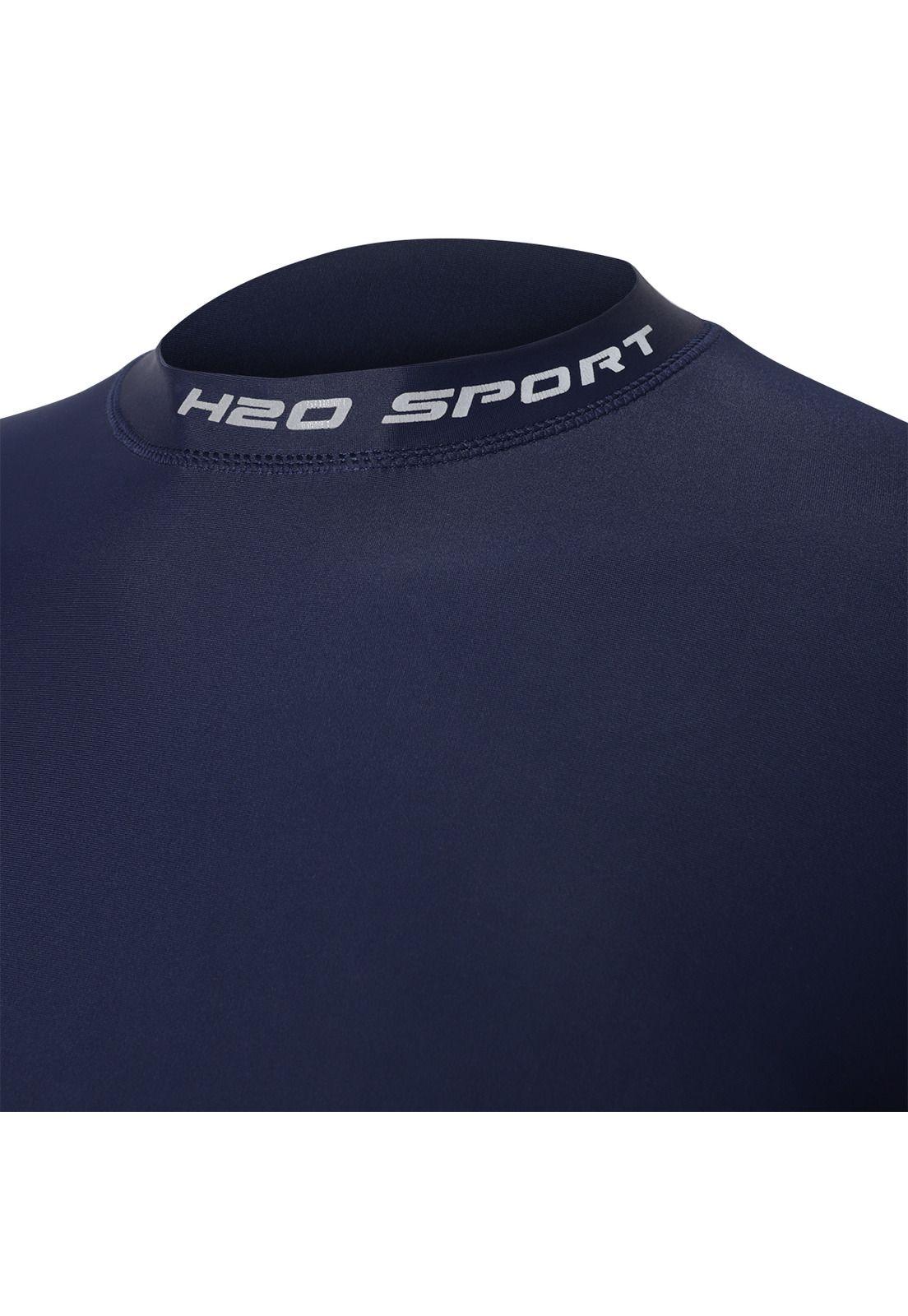 Polera Manga Larga Modelo Deportivo Teens H2O Wear Azul-3