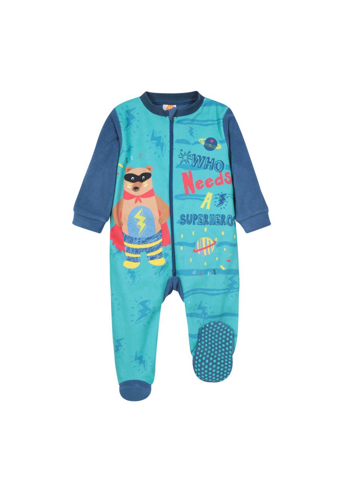 Pack 2 Pijama Bebé Niño Entero Polar Celeste H2O-3
