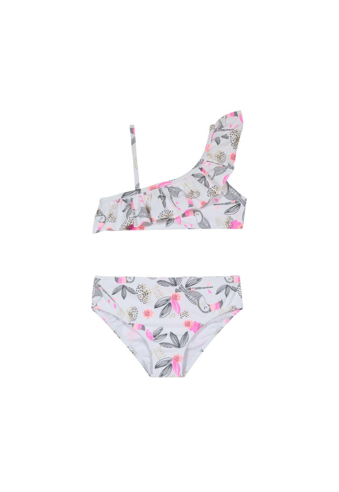 Traje de Baño Niña Bikini UV30+ H2O Wear Blanco-0