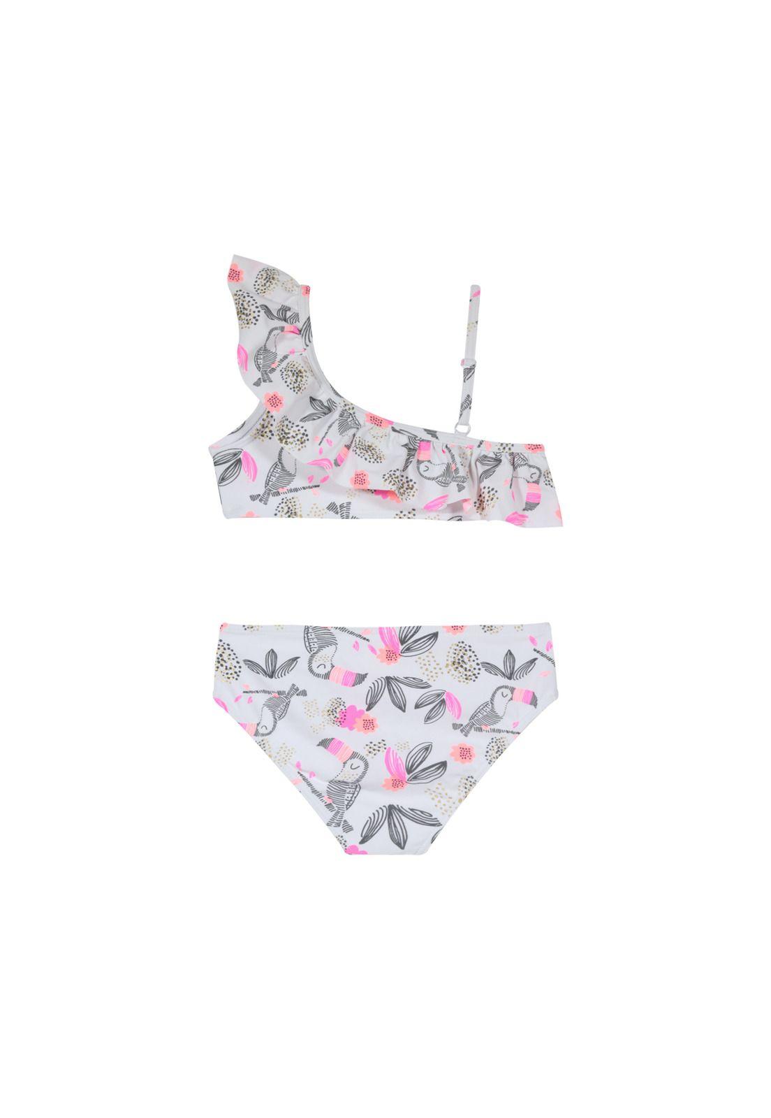 Traje de Baño Niña Bikini UV30+ H2O Wear Blanco-1