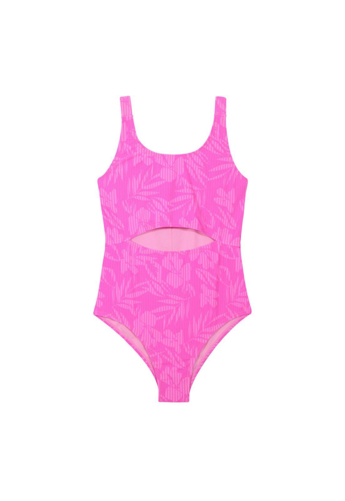 Traje de Baño Niña Teens Cut Out UV30+ H2O Wear Fucsia-0