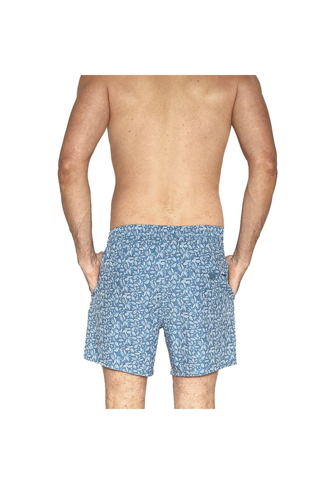 Traje de Baño Short Hombre Tela c Elasticidad H2O Wear Turquesa-2