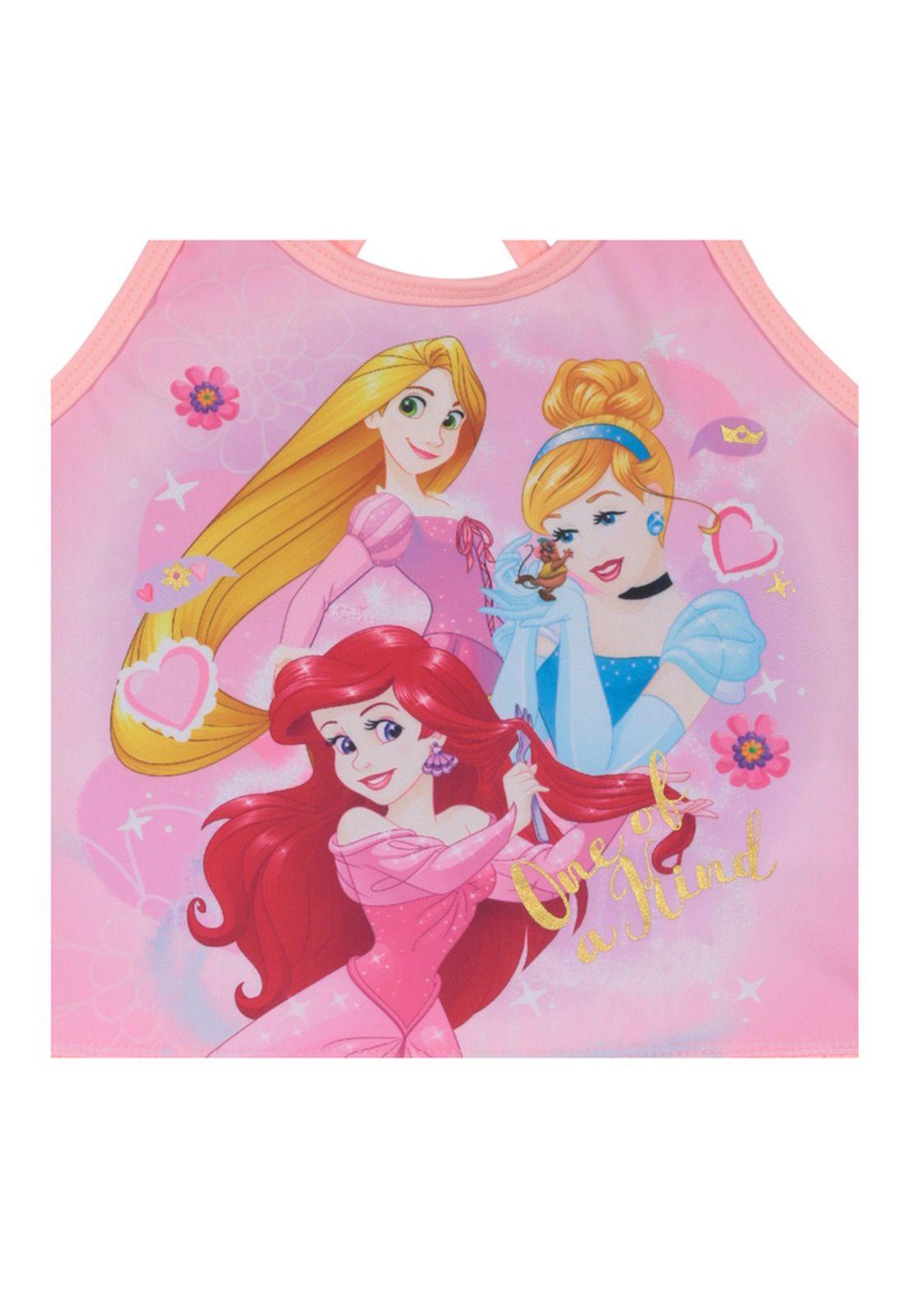 Traje de Baño Niña Tankini Disney Princesas Coral-2