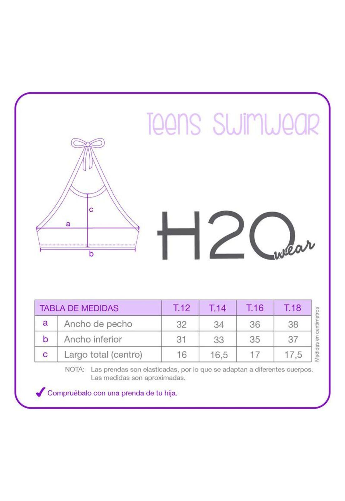 Traje de Baño Teens Niña Bikini UV30+ H2O Wear-2