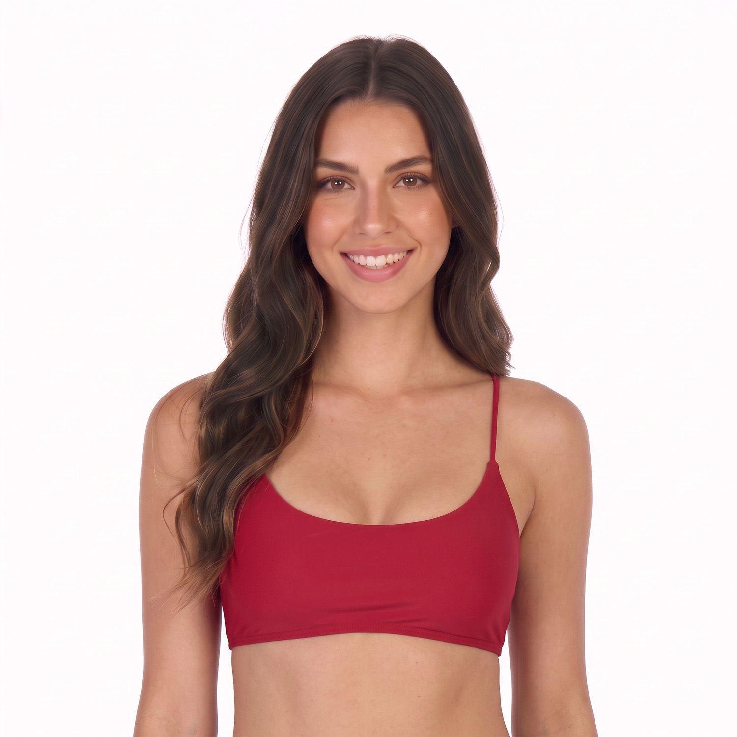 Traje de Baño Top Bralette H2O Wear Burdeos-0