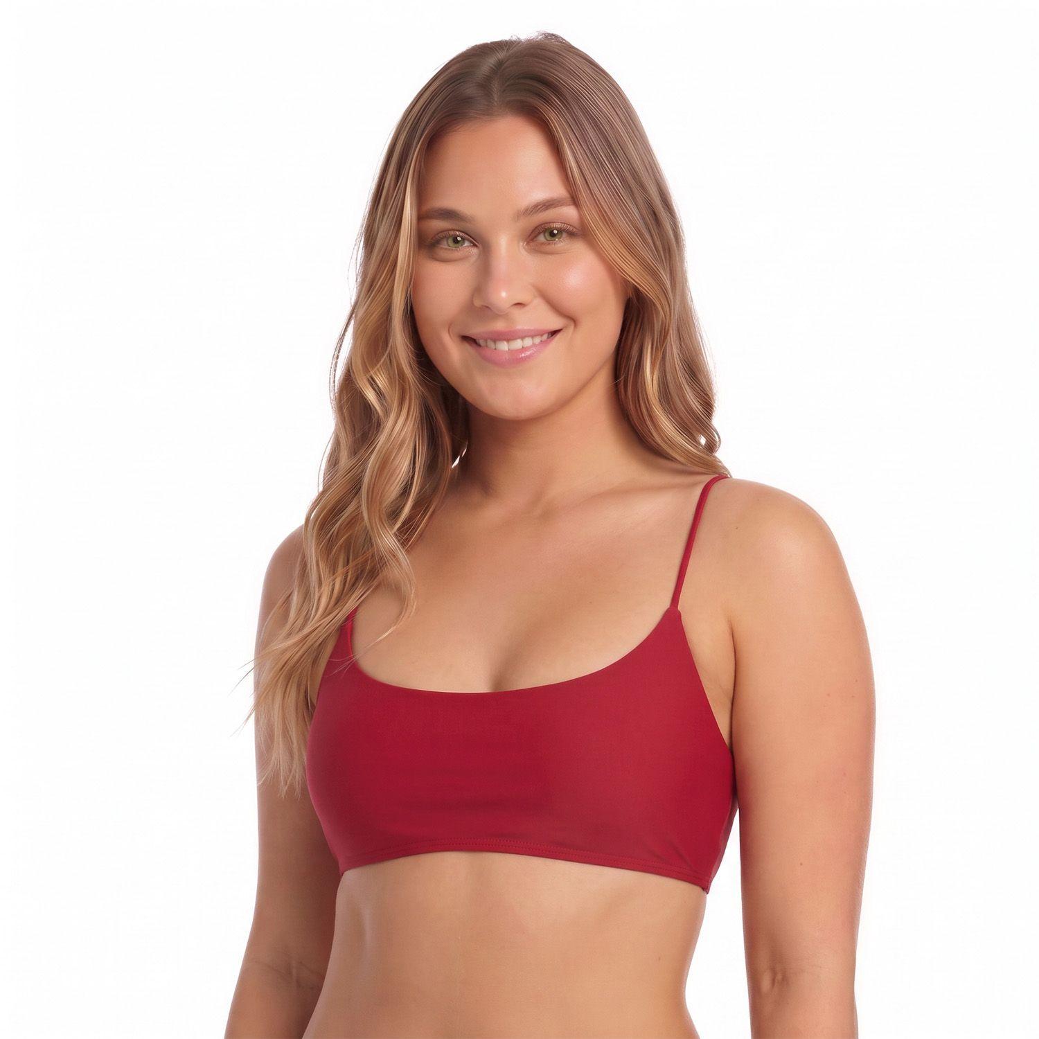 Traje de Baño Top Bralette H2O Wear Burdeos-2