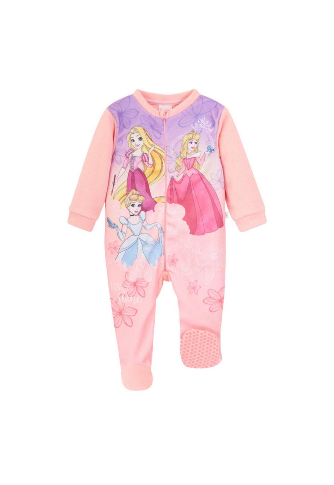 Pijama Bebé Niña Polar Disney Princesas Coral-0