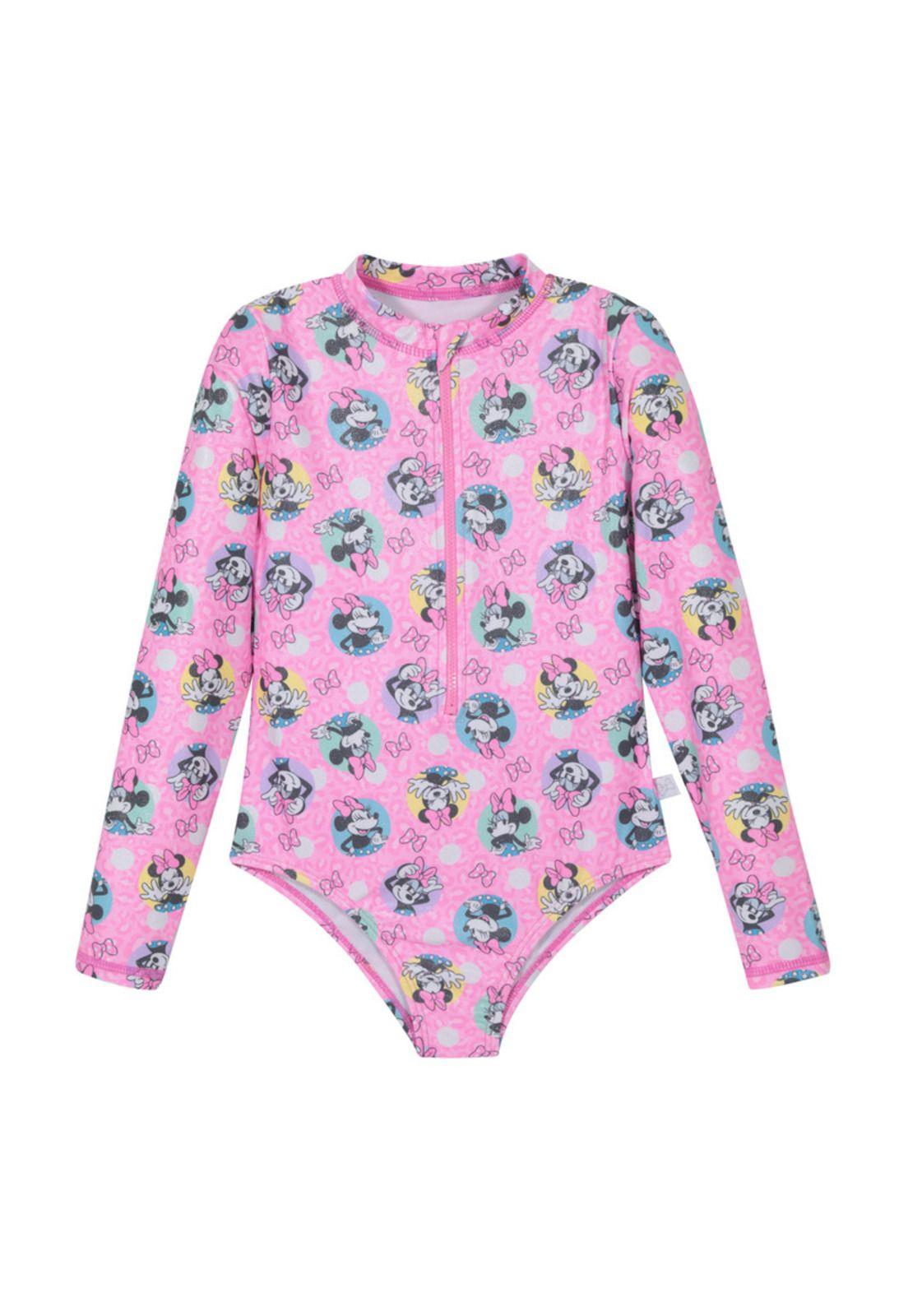 Traje de Baño Niña Manga Larga UV50+ Minnie Disney-0