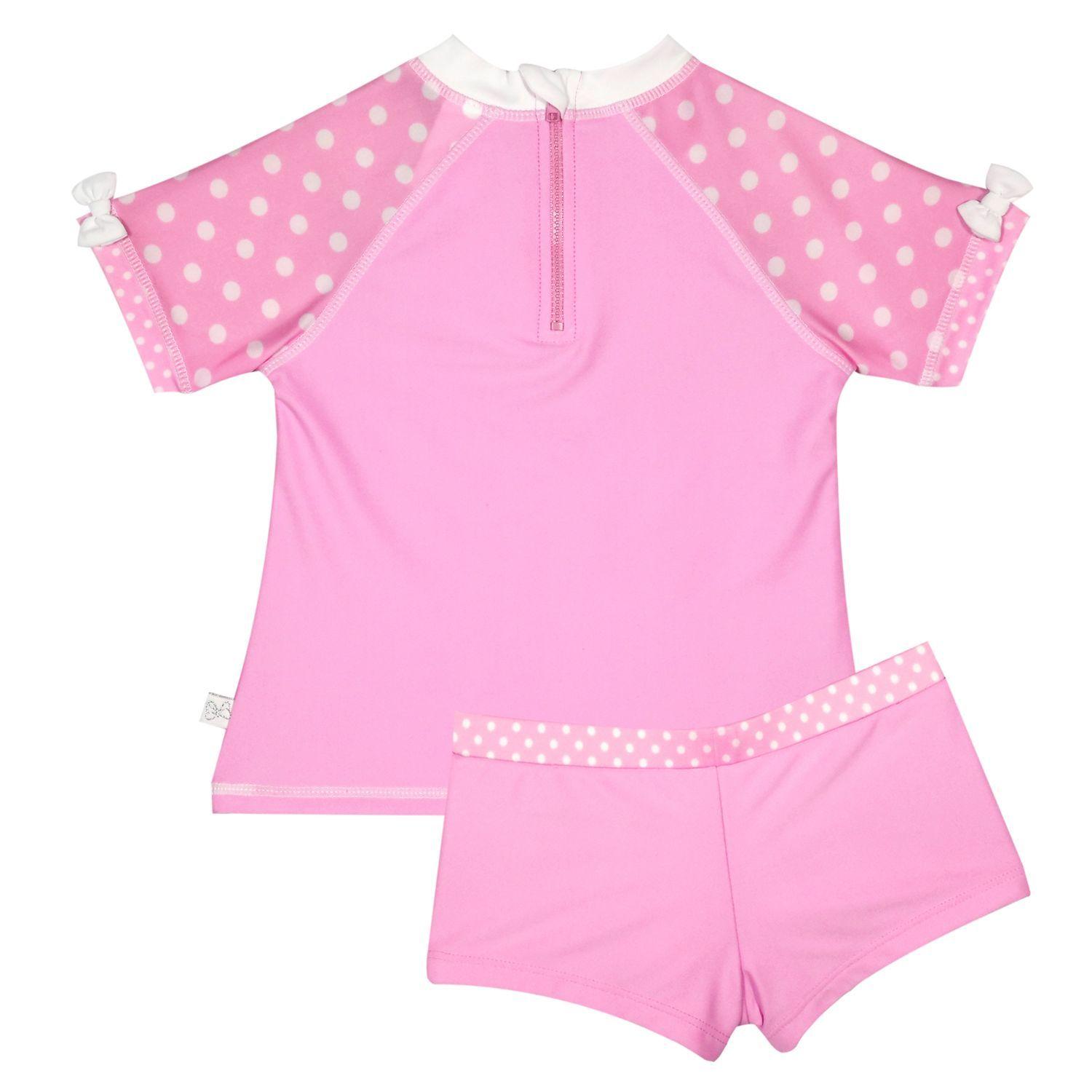 Traje de Baño Bebe Niña Set UV 30 Disney Minnie Rosa-2