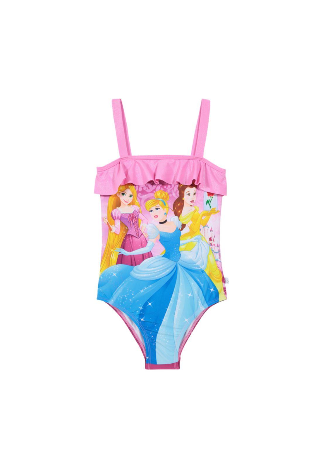 Traje de Baño Niña Entero Rosa Disney Princesas-0